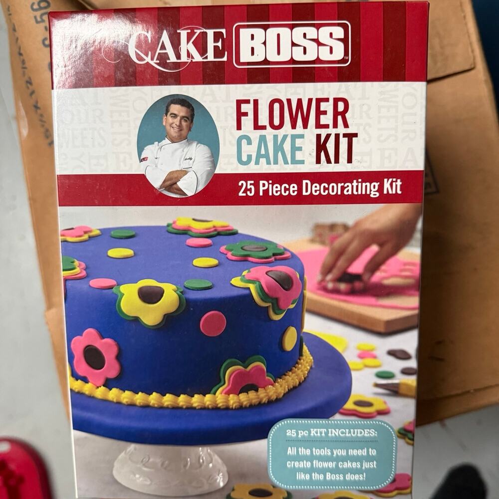 Cake Boss Flower Cake Kit – 25 Piece Decorating Set – Buddy Valastro